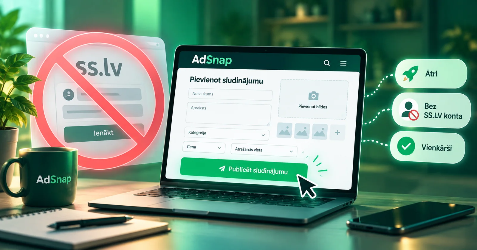 Как продать в Латвии без ss.lv аккаунта