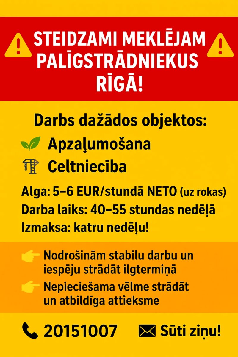Darbs Rīgā