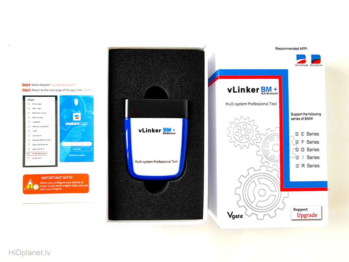 Vgate vLinker Bm+ diagnostikas adapteris ar bezvadu savienojumu