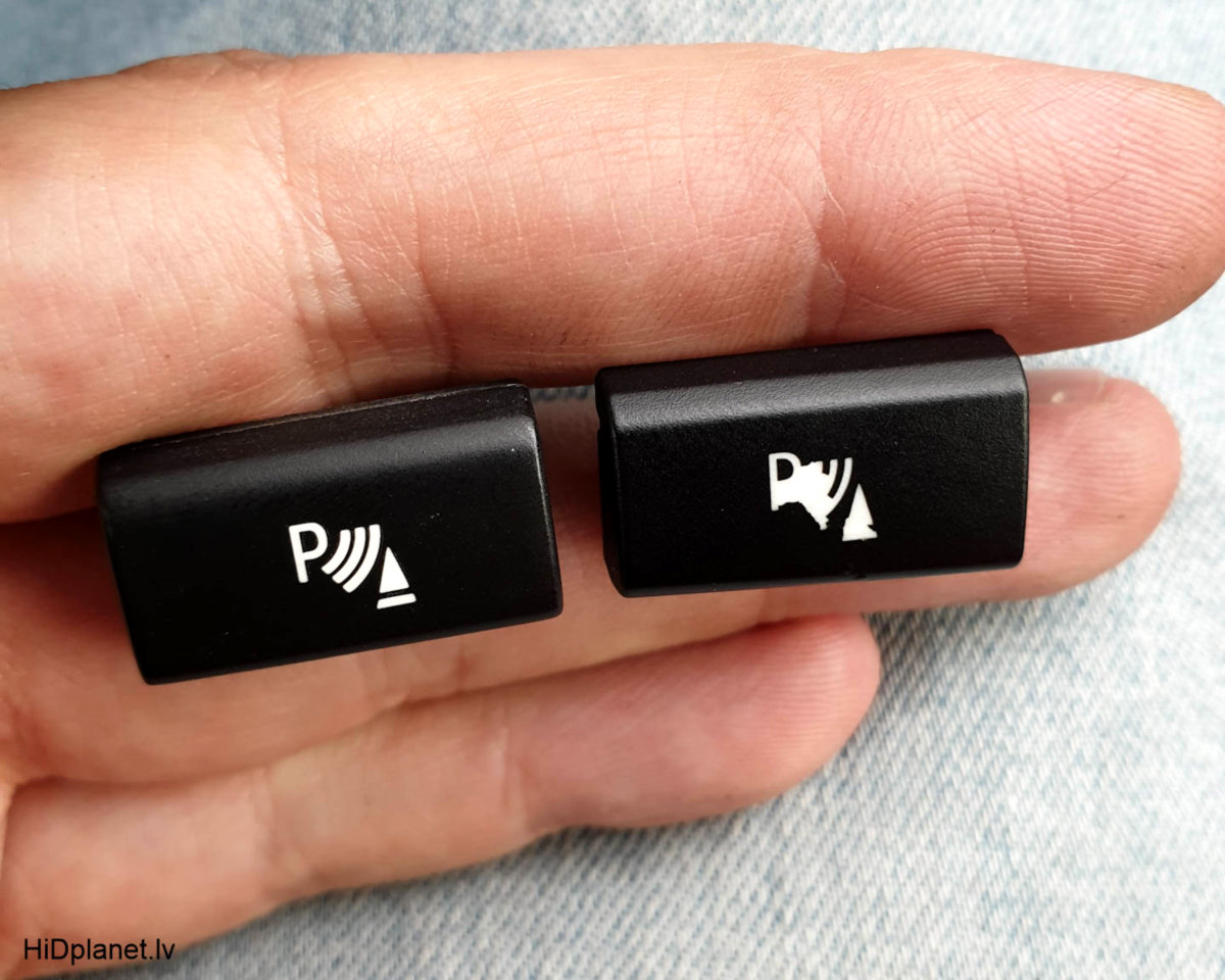 Dažādas jaunas BMW salona pogas