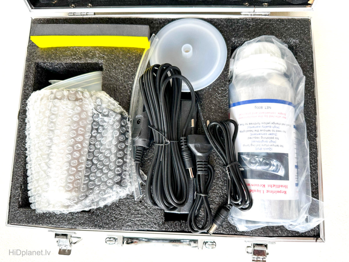 Komplekts lukturu caurspīdīgumu atjaunošanai.