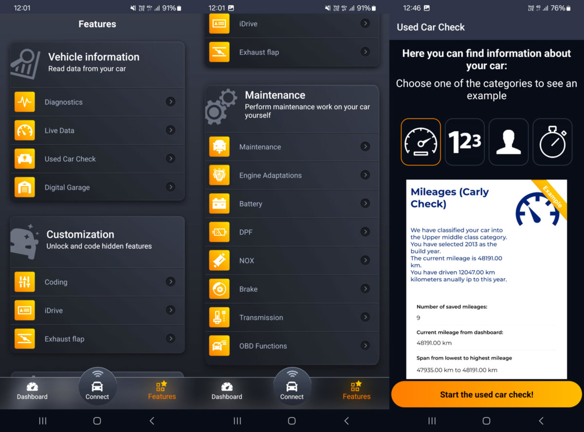 Universāls profesionāls diagnostikas skeneris ar kodēšanas funkciju Carly OBD2