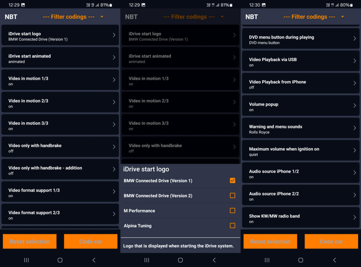 Universāls profesionāls diagnostikas skeneris ar kodēšanas funkciju Carly OBD2
