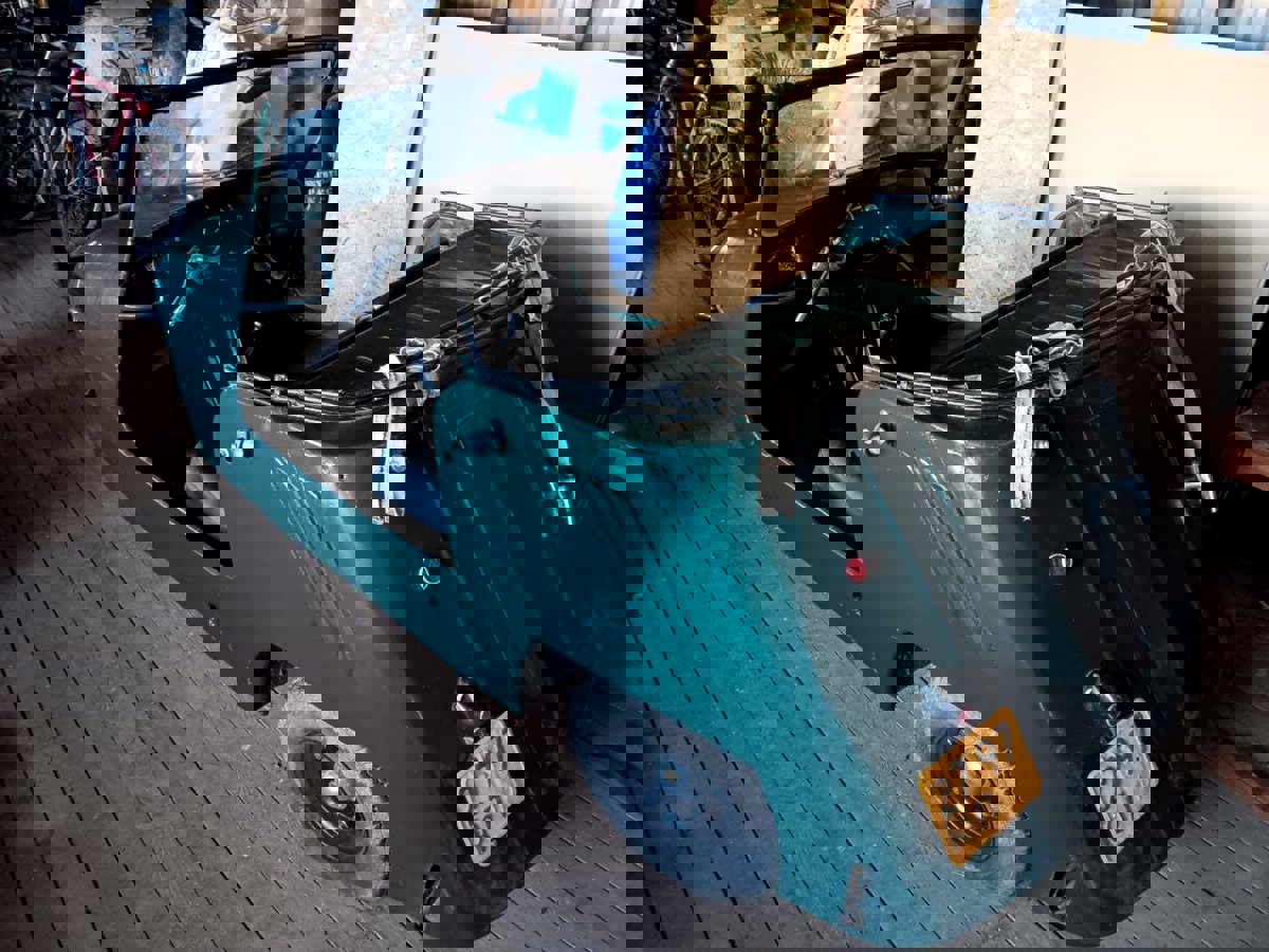 Pārdošanā atrestaurēts Padomju laiku auto "Ciklops" ar motoru Москва-М1А uz vienu cilindru (4 zirgspēki)