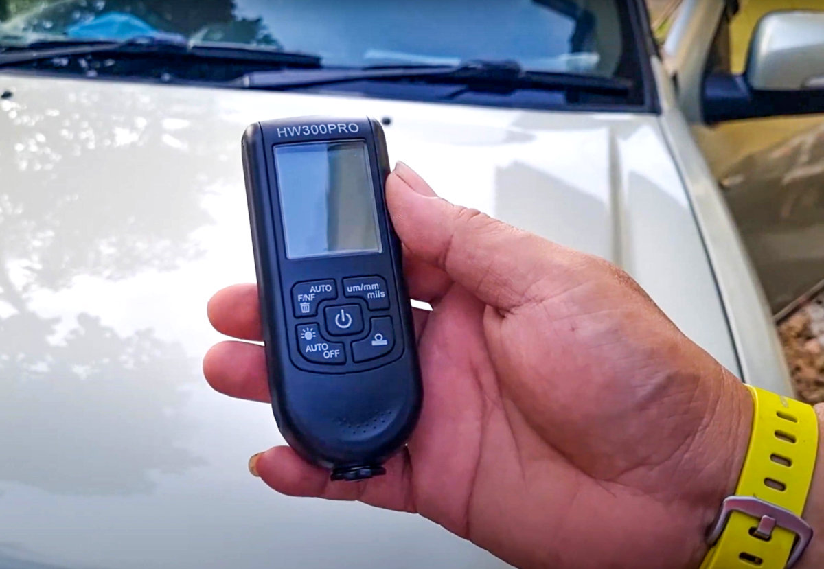 📏 Измеритель толщины краски HW-300 Pro — профессиональный толщиномер покрытий