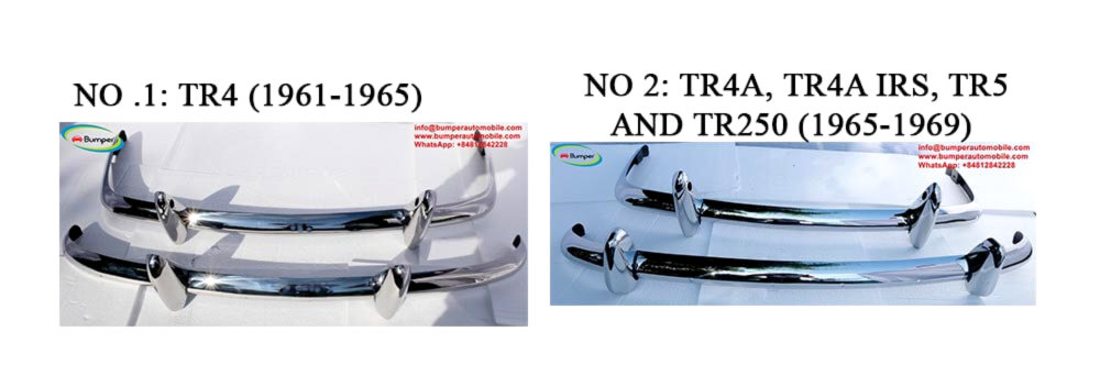Triumph TR4, TR4A, TR4A IRS, TR5, TR250 (1965-1969) Bumper