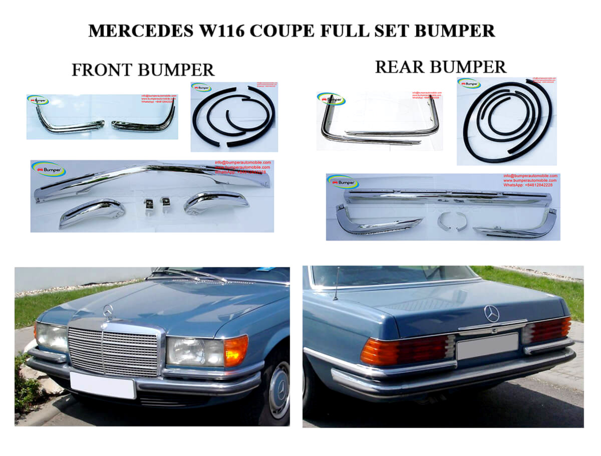 Mercedes W116 EURO Style (1972-1981) Bumpers