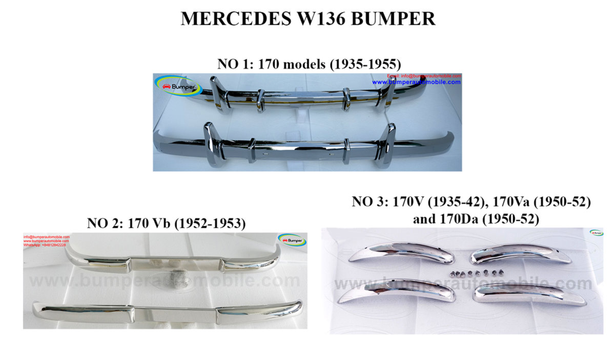 Mercedes W136 model W191 170S/170Vb/170V 170VA 170DA