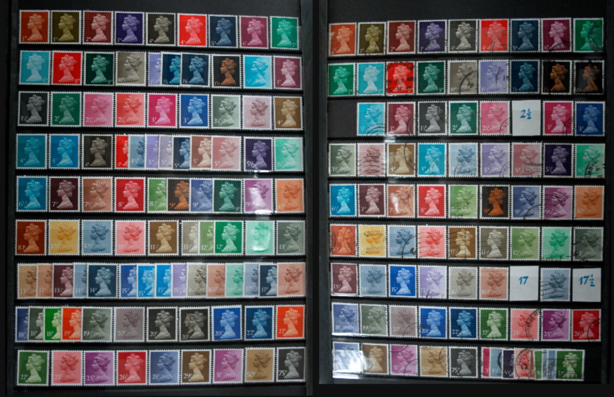 Plaša apjoma Lielbritānijas pastmarku kolekcija 1841-2000