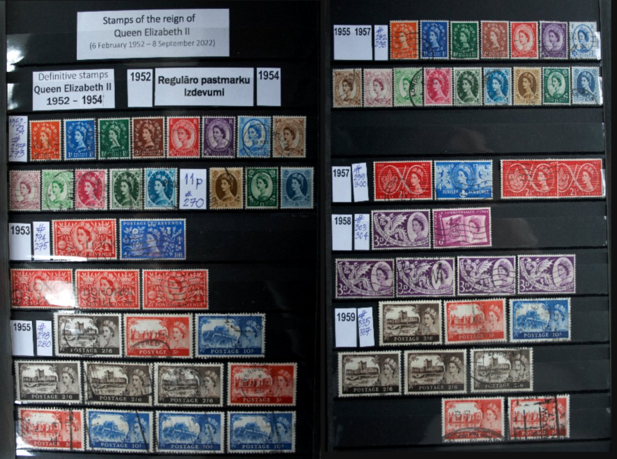 Plaša apjoma Lielbritānijas pastmarku kolekcija 1841-2000
