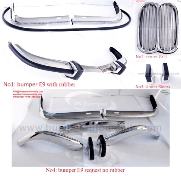 BMW 2800 CS E9 3.0 CS (1968-1975) bumpers and grill classic car  