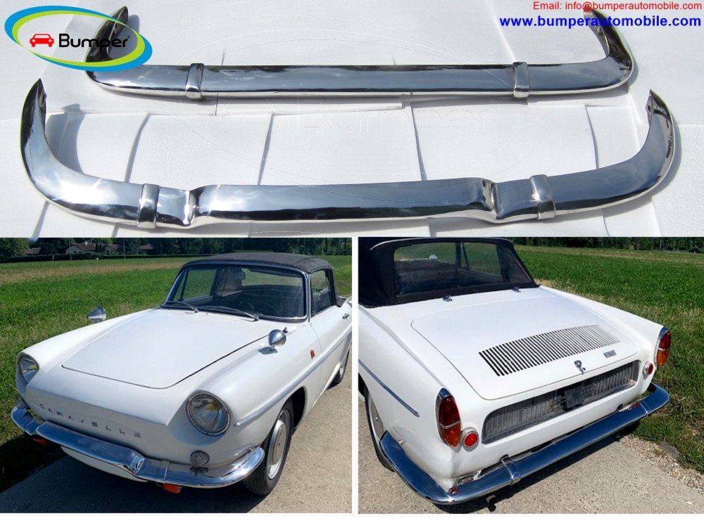 Renault Caravelle and Floride (1958 to 1968) / Renault Dauphine year (1956 to 1967) bumpers 