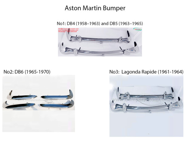 Aston Martin (1959-1970) Bumper Parts for Classic