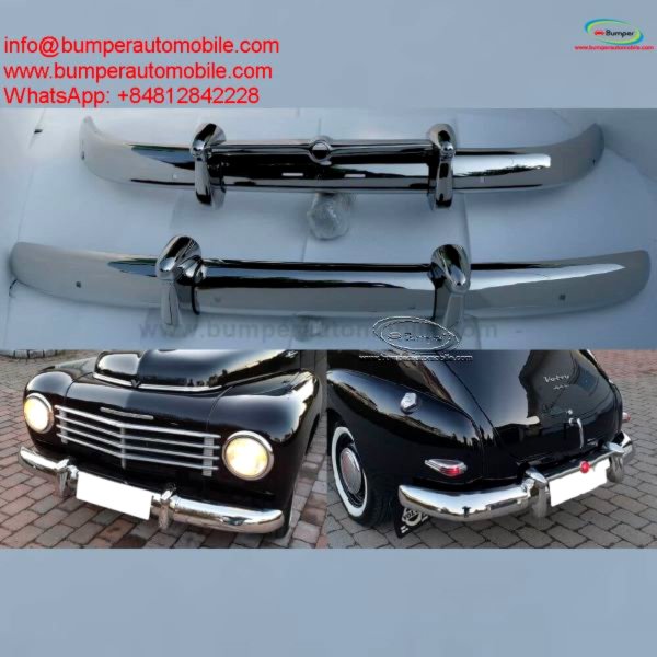 Bumper and grill for Classic Volvo PV 444 year 1947 to 1958 by stainless steel new