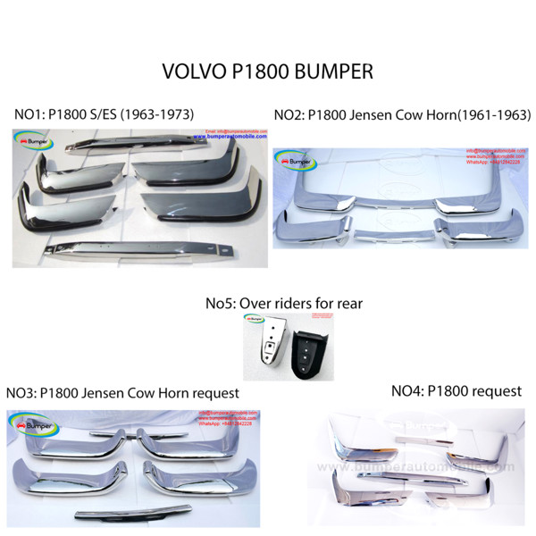 Volvo P1800 coupe (1963-1973) / P1800 cow horn year 1961 to 1963 bumper