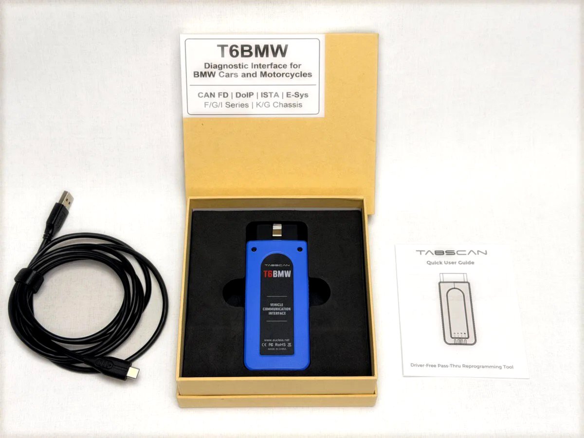 Eucleia T6BMW BMW MINI diagnostikas interfeiss, CAN FD / DoIP