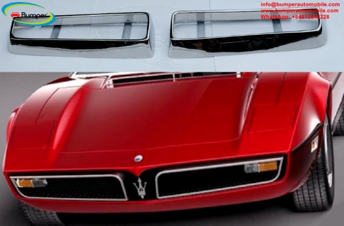Maserati bumper and grill classic car 