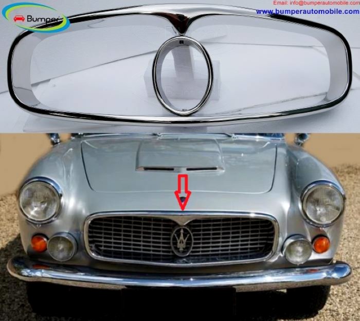 Maserati bumper and grill classic car 